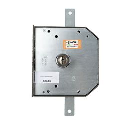 Cerradura sobreponer MOIA 434. Pintada. Derecha.