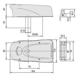 Cerradura Electrica De Sobreponer Mod. 731 Marca Cisa