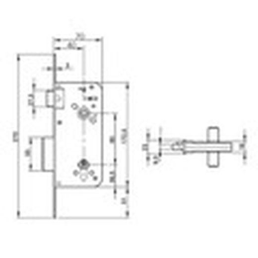 Cerradura Embut 800-70 Hn. Ent40 Mm.Yale