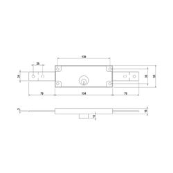 Cerradura Puerta Enrollable Modelo 5511 Marca Lince.