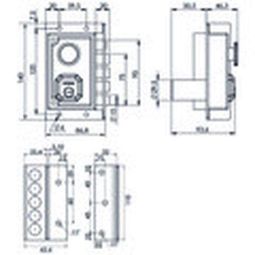 Cerradura Sobreponer C9111 Derecha Dorcas