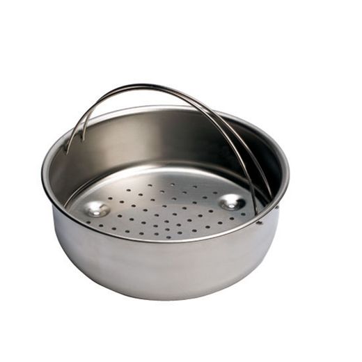 Cesta Perforada / Colador + Soporte Inox