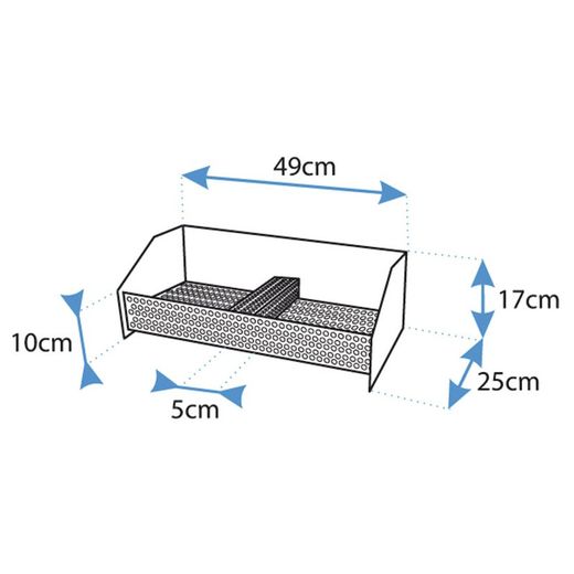 Cesta Quemador Pellet Doble.49X25Xh17 Cm