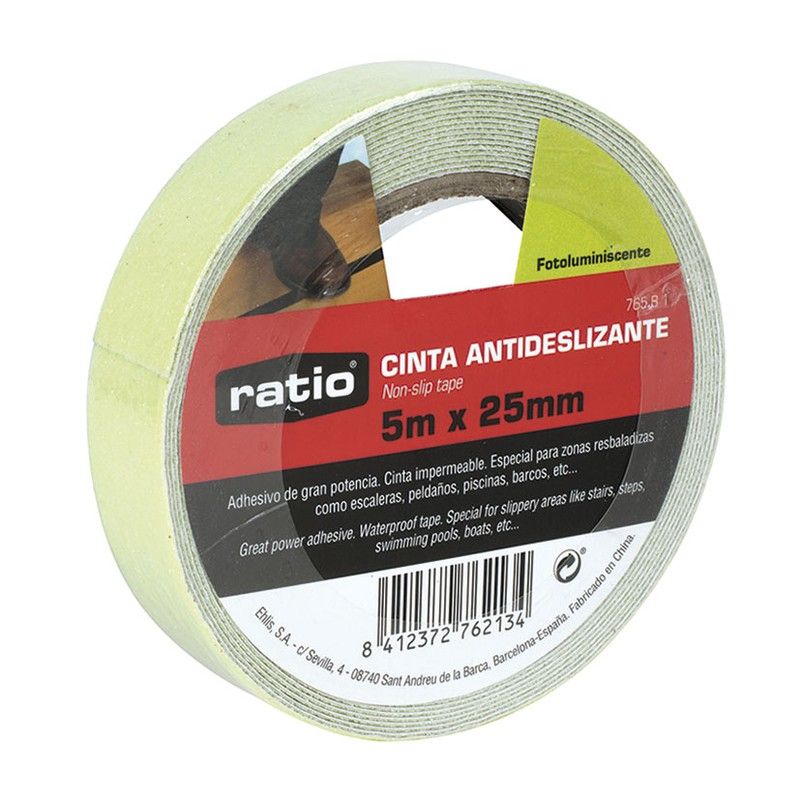 Cinta Antidesliz. 25mmx5m.Fotolum. Ratio