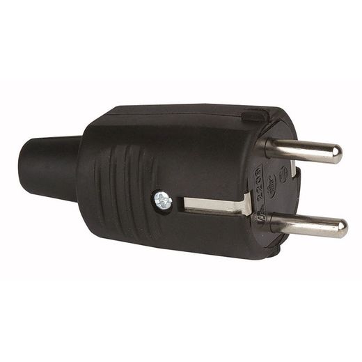 Clavija Goma 16A 230V Negro