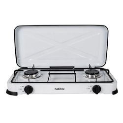 Cocina Portátil Gas 2 Fuegos. Habitex