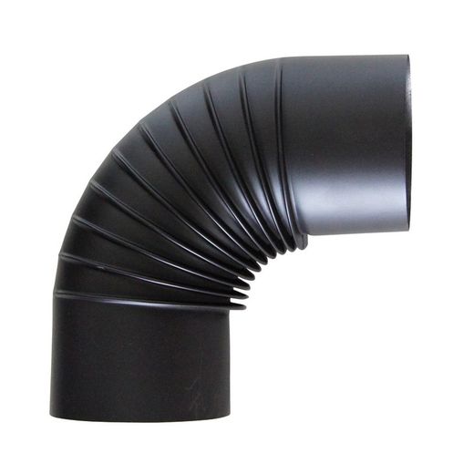 Codo 90 º Pintado Negro T600. Ø 150 Mm.