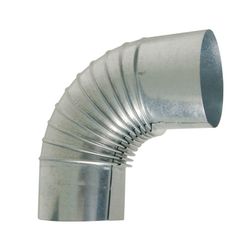 Codo 90º Rizado Estufa Galv. Ø110 Mm.