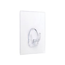Colgador Adh. Reutiliz. Transparente 80x62 Mm