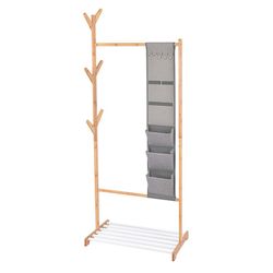 Perchero de Bambu Con Repisa 65x38x167cm