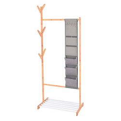 Perchero de Bambu Con Repisa 65x38x167cm