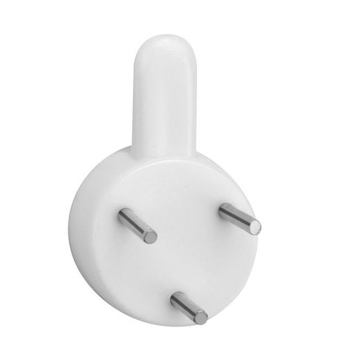 Colgador Pared. Mod. 3001. Blanco 6 Piezas