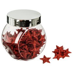 Confeti Estrellas Plastico Rojas