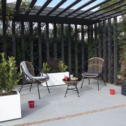 Conjunto 2 Sillones+Mesita Modelo Bistro.