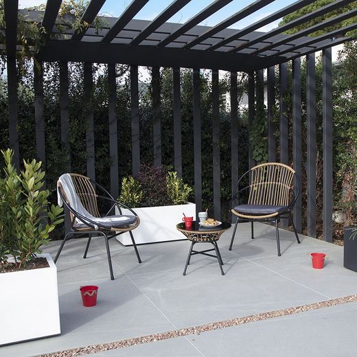 Conjunto 2 Sillones+Mesita Modelo Bistro.