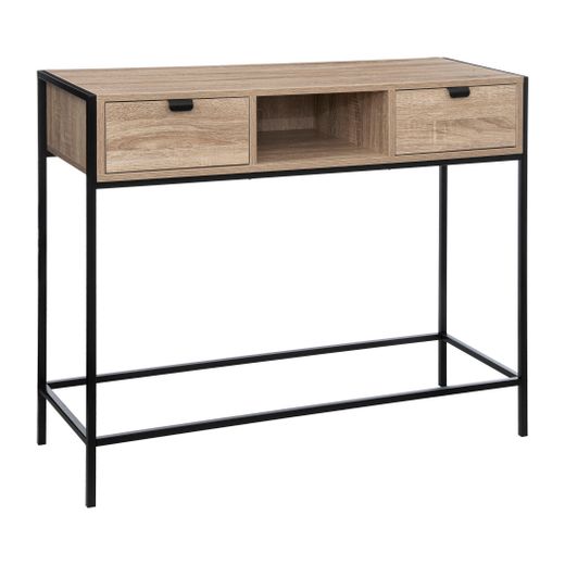 Consola Aliaj Roble Nat. 100X35Xh.80 Cm.