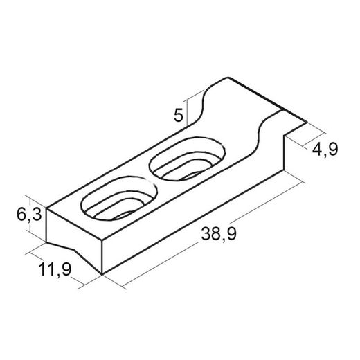 Contracierre Ventana Alum. 6819-00. 25 U