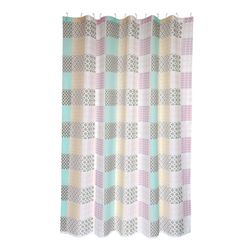 Cortina Baño Poliest.180X200 Rosa