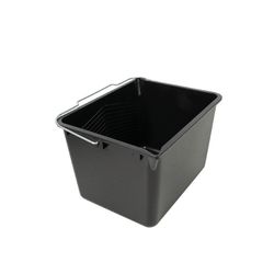 Cubeta Plástico Negra 8l Con Asa