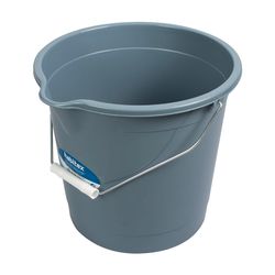 Cubo 10 L. Economico Gris Azul Habitex