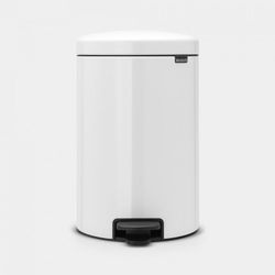 Cubo Basura Pedal 20l Blanco