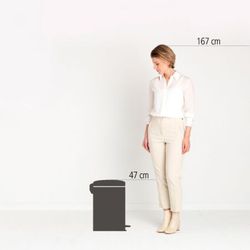 Cubo Basura Pedal 20l Blanco