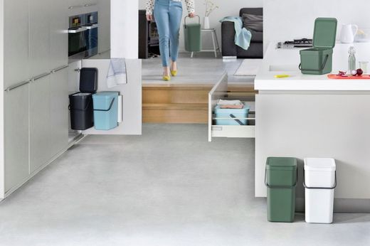 Cubo Basura Reciclaje 15l Gris