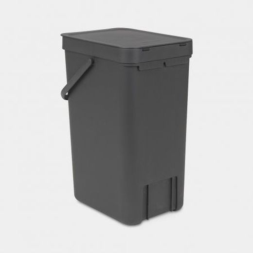 Cubo Basura Reciclaje 15l Gris
