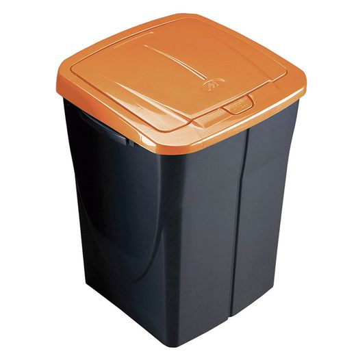 Cubo Ecobin 45l. Con Tapa Naranja