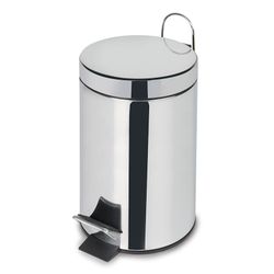 Cubo Pedal Acero Inox. 12 Litros Habitex