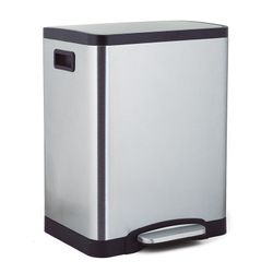 Cubo Pedal A.Inox. Doble 15+15l. Habitex