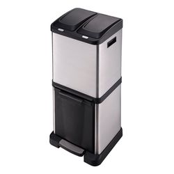 Cubo Pedal Ecologico 3 Compartimentos Habitex