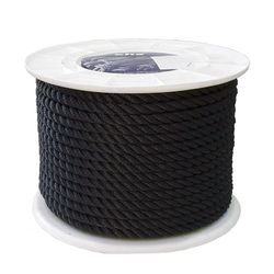 Cuerda Poliester 3C 12 Mm Negro Ehs