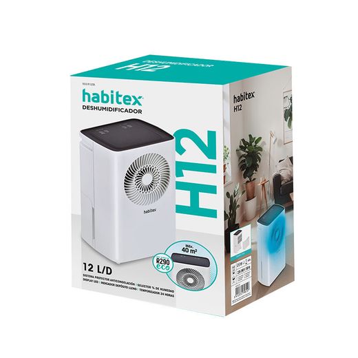 Deshumidificador H12. 12 L/Dia. Habitex