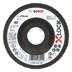 Disco Abrasivo Láminas Bosch X571 Best Metal Xlock