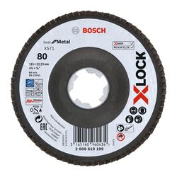 Disco Abrasivo Láminas Bosch X571 Best Metal Xlock