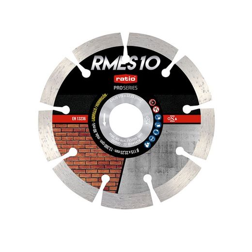 Disco Corte Segmentado Laser Rmes10 115mm Ratio