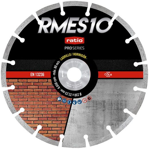 Disco Corte Segmentado Laser Rmes10 230mm Ratio