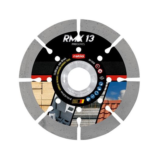 Disco Corte Segmentado Laser Rmx13 115mm Ratio
