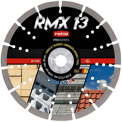 Disco Corte Segmentado Laser Rmx13 230mm Ratio