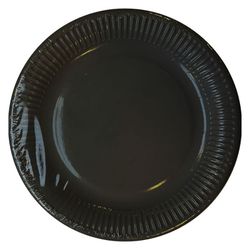 Display 12 Packs 12 Platos 23Cm. Negro