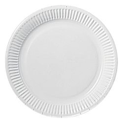 Display 15 Packs 10 Platos 18Cm. Blanco