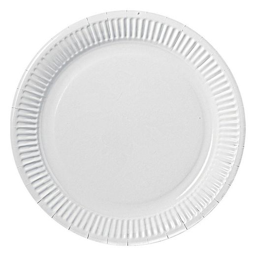 Display 15 Packs 10 Platos 23Cm. Blanco