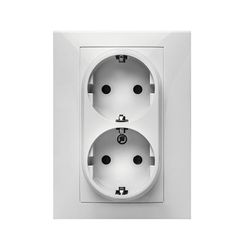 Doble Enchufe Habitat 15 16a-250v Blanco