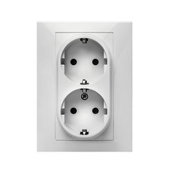 Doble Enchufe Habitat 15 16a-250v Blanco