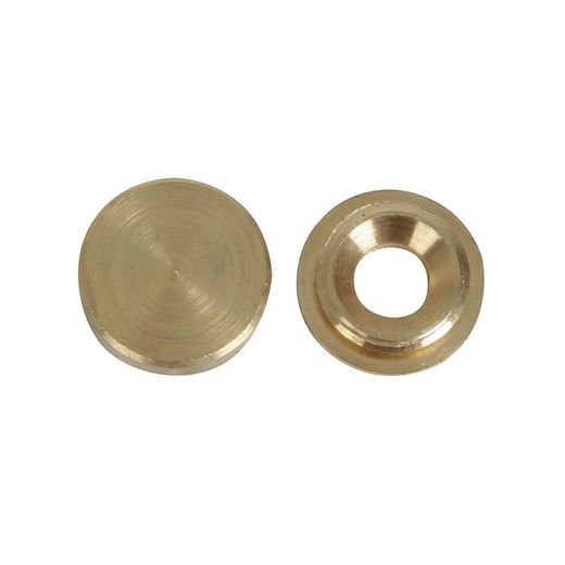 Embellecedor Tornillo Mueble Liso 14mm Níquel 4 Unidades