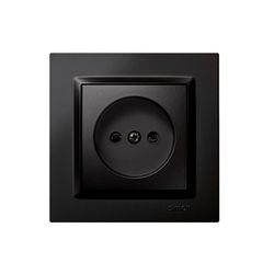 Enchufe Bipolar Negro Simon 10