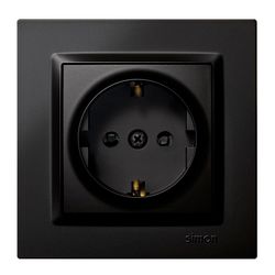 Enchufe Schuko Negro Simon 10