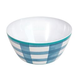 Ensaladera Melamina Vichy Azul 25Cm.