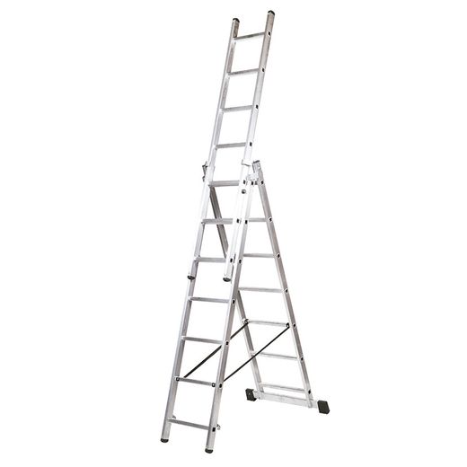 Escalera Transf. Aluminio 3x7 Peldaños